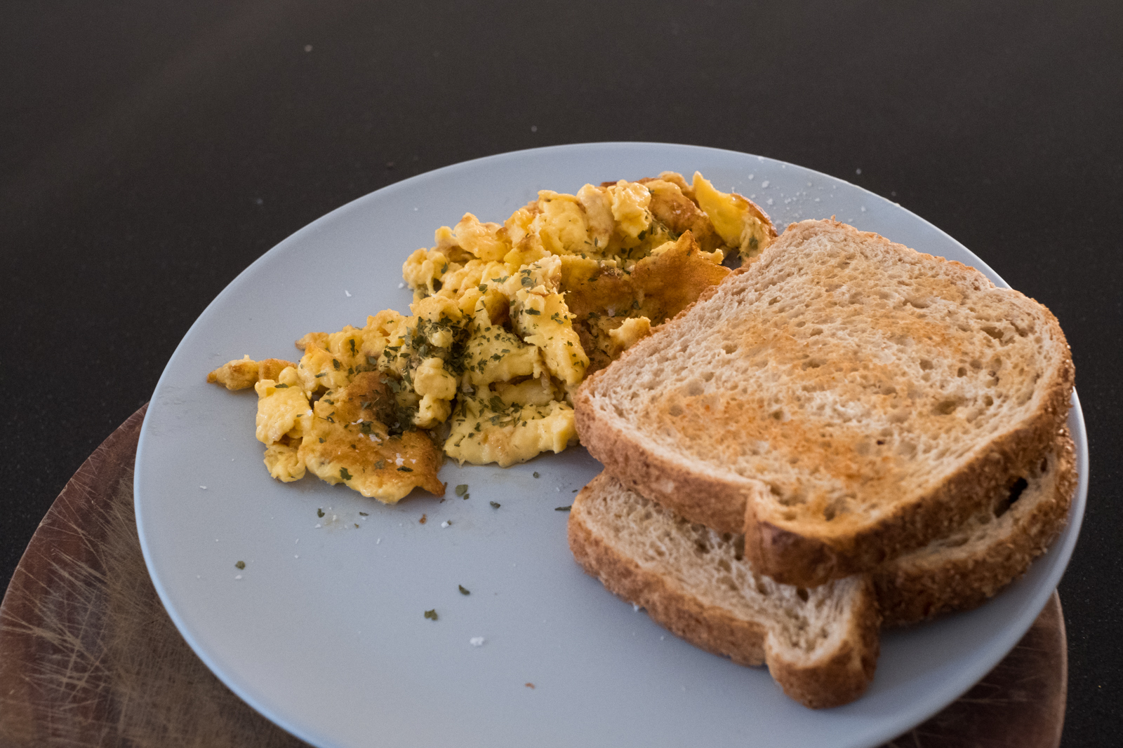 Toss some parsley and some salt on it mate. Might as well.